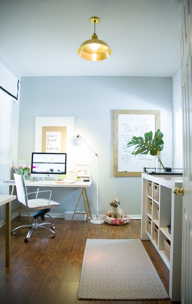 modern home office lighting