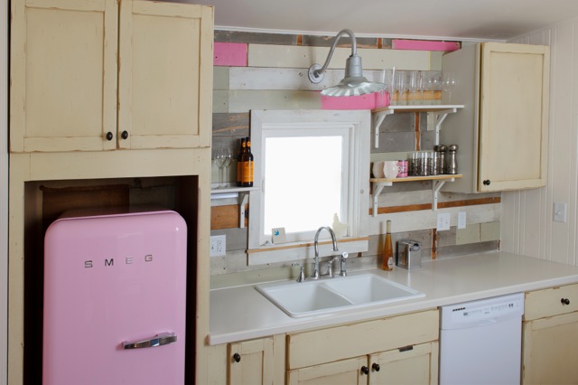 wall light over kitchen sink