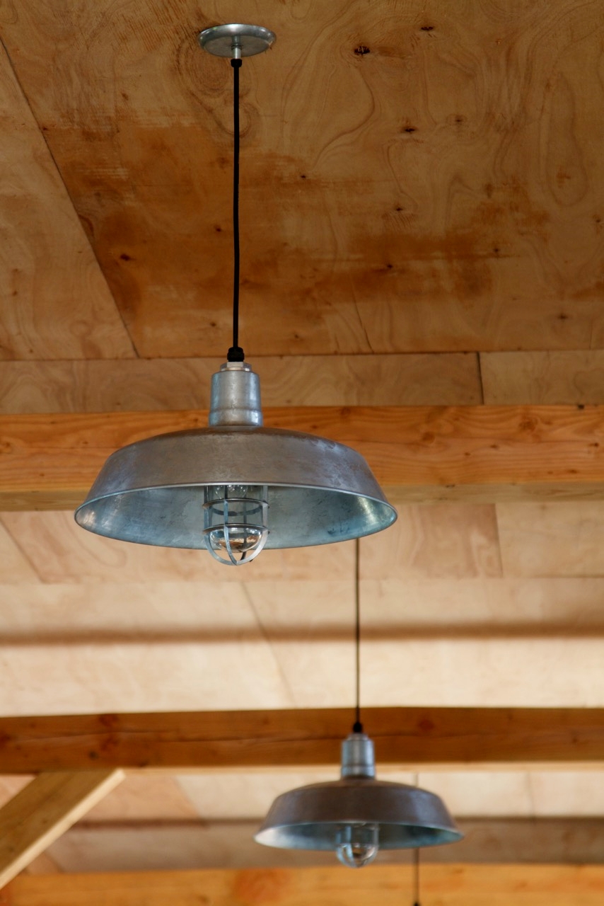 Barn style on sale hanging lights