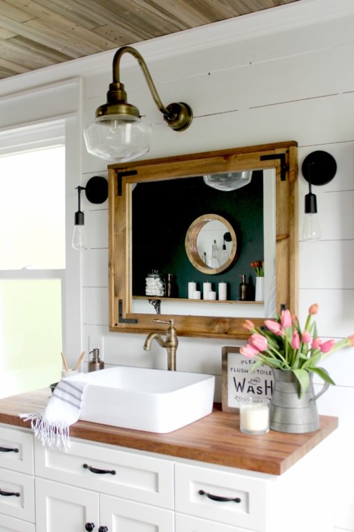 vintage inspired bathroom