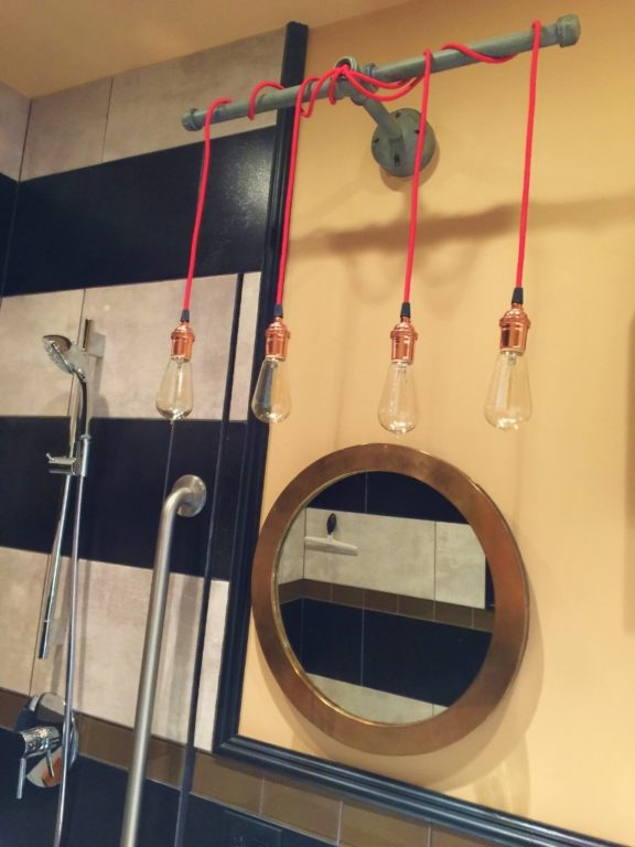 industrial bathroom lighting