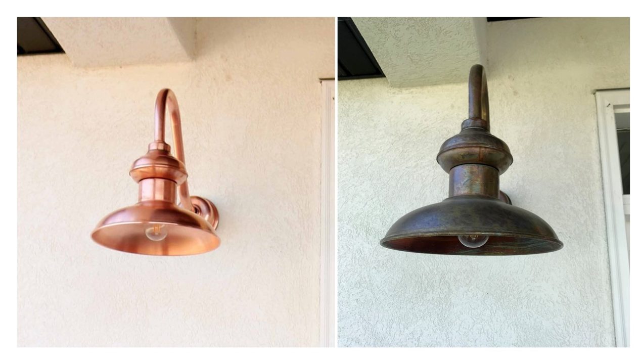 copper outdoor lighting