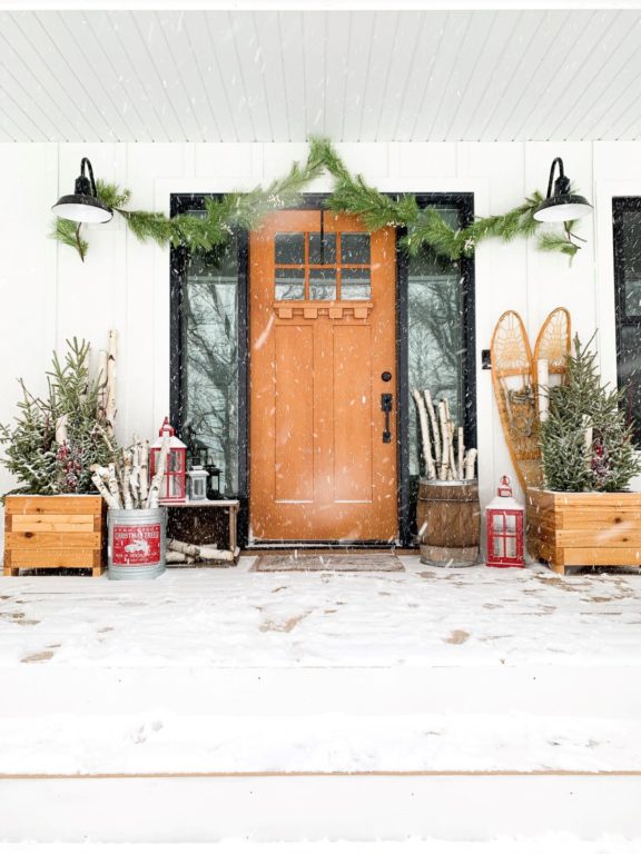 Farmhouse Lights Adorn Wraparound Porch | Inspiration | Barn Light Electric