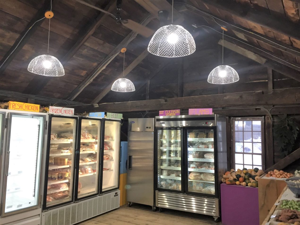chicken wire pendant lights