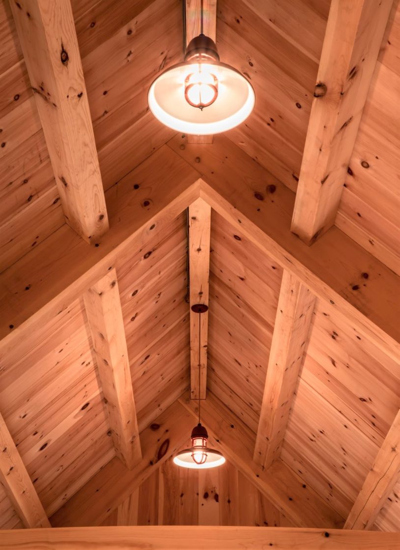 Colorful, Custom Barn Lights for Classic New England Barn Inspiration