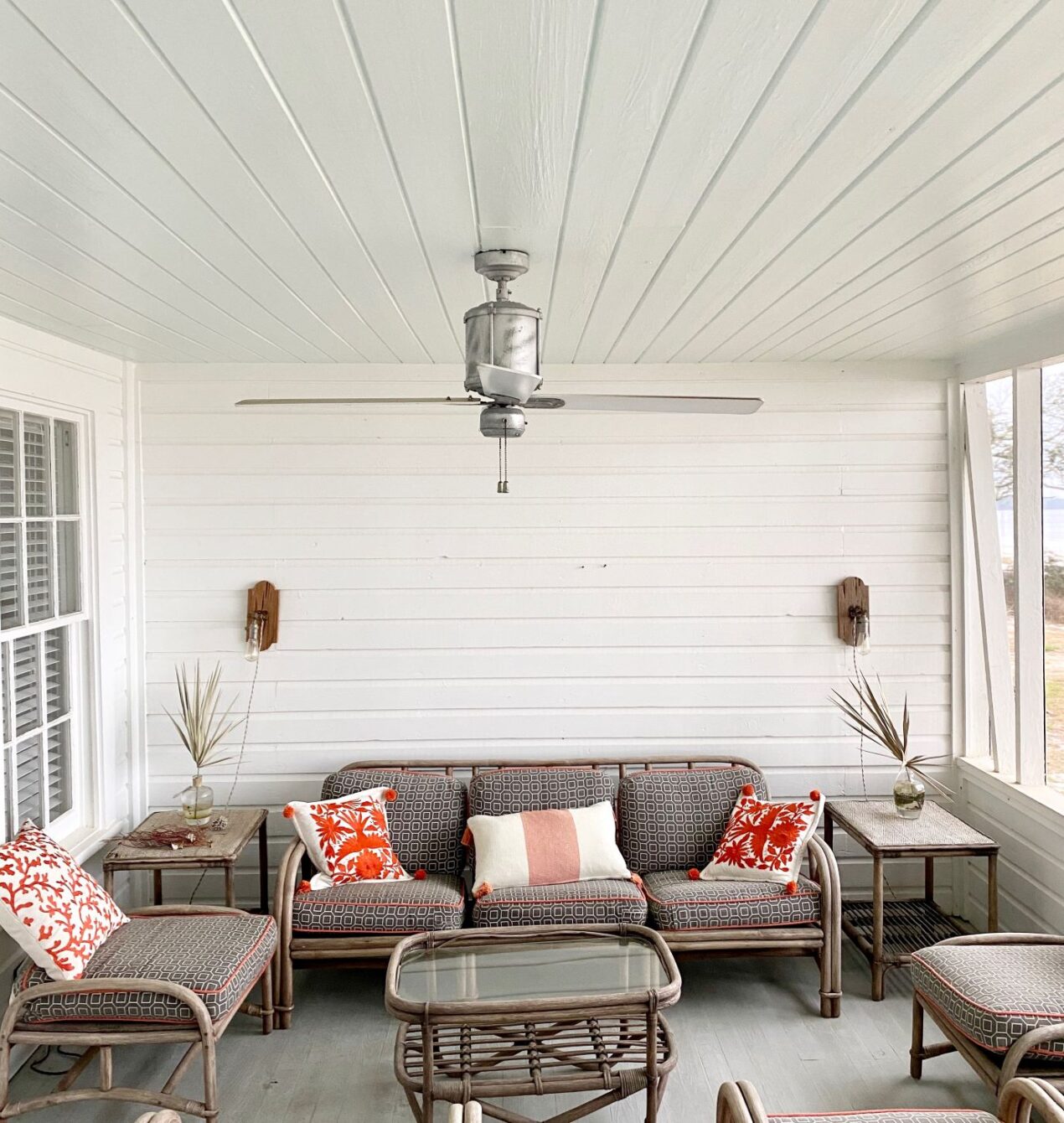 Galvanized Barn Lights Lend Informal Style to Beach Cottage | Inspiration |  Barn Light Electric