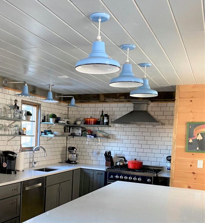 Union Pendant Light 12in 765 DelphiteBlue SWH2 2