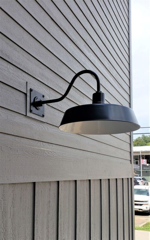 Original Warehouse Gooseneck Light 24in 100 Black G22arm HDBP