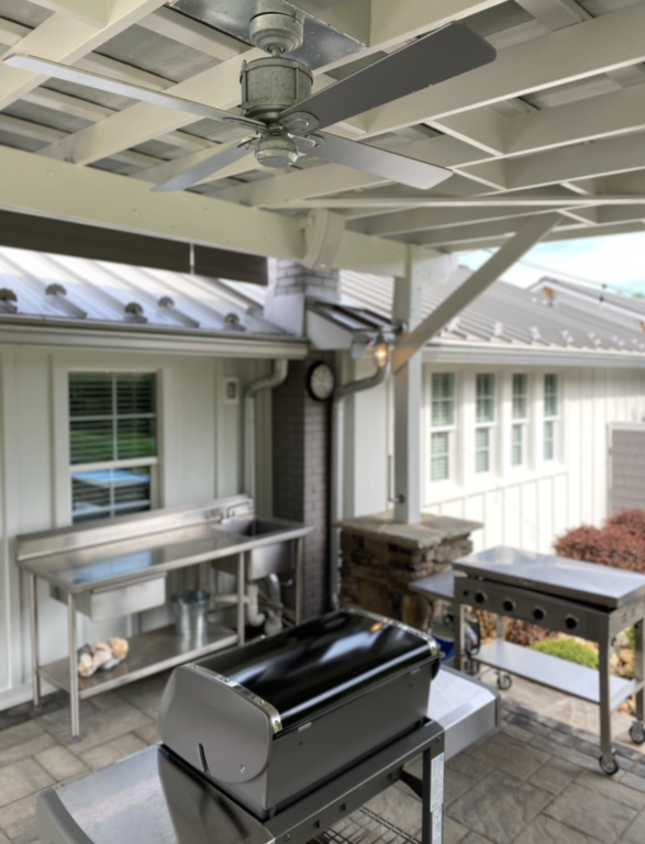 Machine Age Galvanized Ceiling Fan