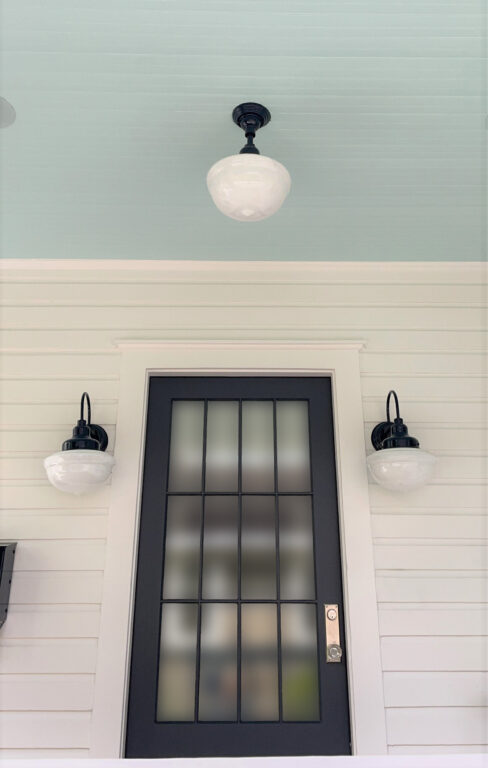 Acorn Schoolhouse Sconce Opaque 705 Navy PB4 705 Navy Acorn Schoolhouse Stem Mount Pendant Opaque 705 Navy PB4 3instem StandardBeehive