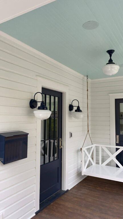 Acorn Schoolhouse Sconce Opaque 705 Navy PB4 705 Navy Acorn Schoolhouse Stem Mount Pendant Opaque 705 Navy PB4 3instem StandardBeehive2