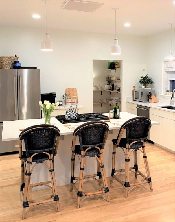 IMG 6637 residential interior kitchen island lighting on tuscany cord hung pendant 200 white