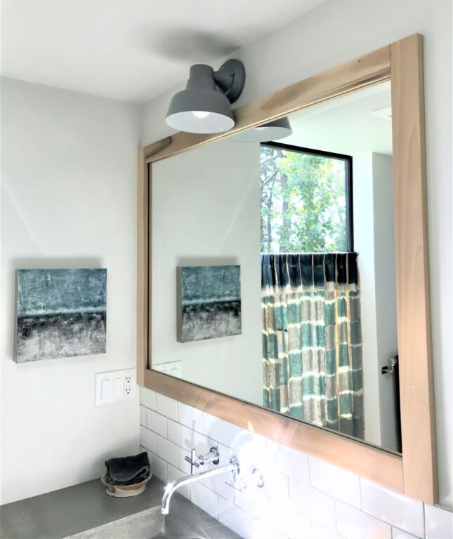 IMG 4011 residential interior bathroom vanity lighting Bowie Wall Sconce 8in 800 Industrial Grey