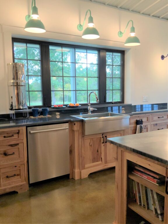 IMG 2272 residential interior kitchen lighting Wilcox Uplight Gooseneck 12in 311 Jadite G26arm