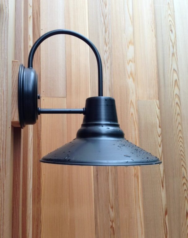 image 7 residential exterior deck rain dew water drops aero sconce black