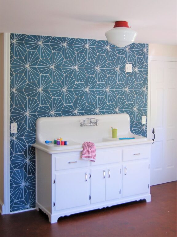 pagliaro 04 residential interior craft room lighting primary schoolhouse flush mount Large Opaque 400 Barn Red