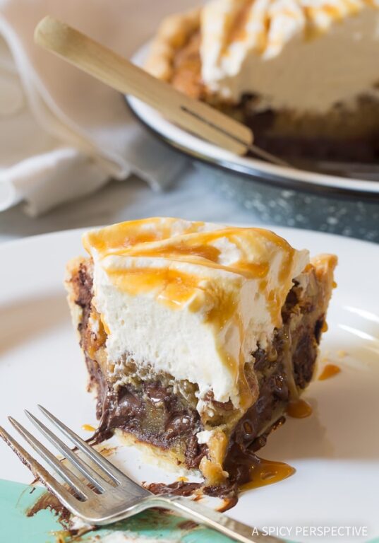 bourbon derby pie with salted caramel whipped cream 32