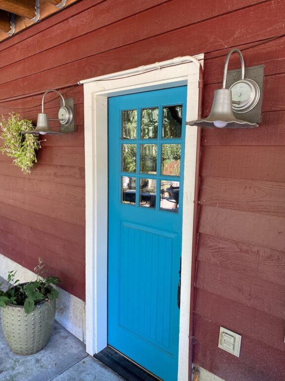 0BFCF2B5 C9FA 4C24 residential exterior lighting entry door Seaside Wall Sconce 12in 975 Galvanized