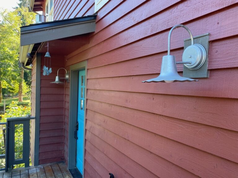 9747EB47 E5FC 44BF residential exterior lighting entry door Seaside Wall Sconce 12in 975 Galvanized