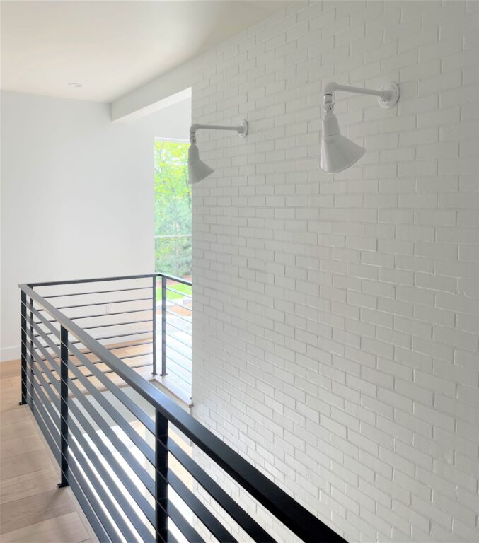 IMG 0356 residential interior lighting stairwell stairs Elliptical Sign Light 9in 200 White G14arm Swivel Knuckle