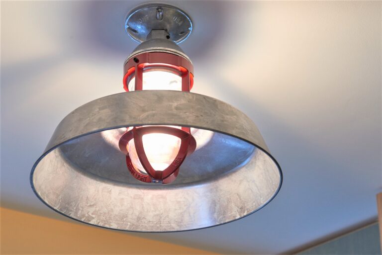 001 residential interior lighting on Sydney Flush Mount Pendant 975 Galvanized CGG 400 Barn Red