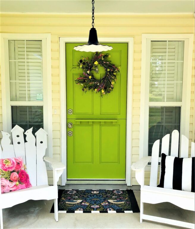 FullSizeR 20220724 145853 residential exterior lighting porch dutch door dog Seaside Chain Hung Pendant 16in 750 Cobalt Blue CSUW Blue White Cloth Cord