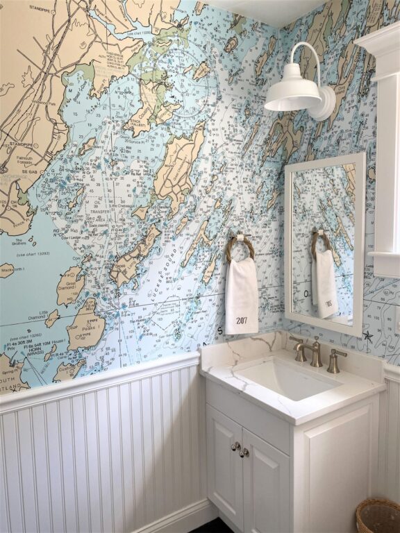 image4 residential interior lighting bathroom vanity wallpaper Esso Wall Sconce 10in 200 White