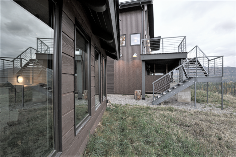 Cozy Cabin Benefits From Rustic Touches, Industrial Lighting