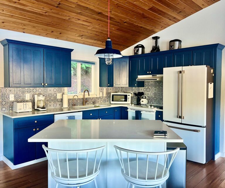 IMG 5082 residential interior lighting kitchen island Original Nautical LED Pendant 14in 705 Navy Red Cloth Cord Wire Guard 1