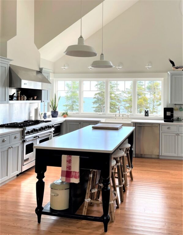 IMG 9576 residential interior lighting kitchen island Original Warehouse Pendant 18in 200 White SWH Barn Light Mini Eclipse Wall Sconce 200 White G37arm 2