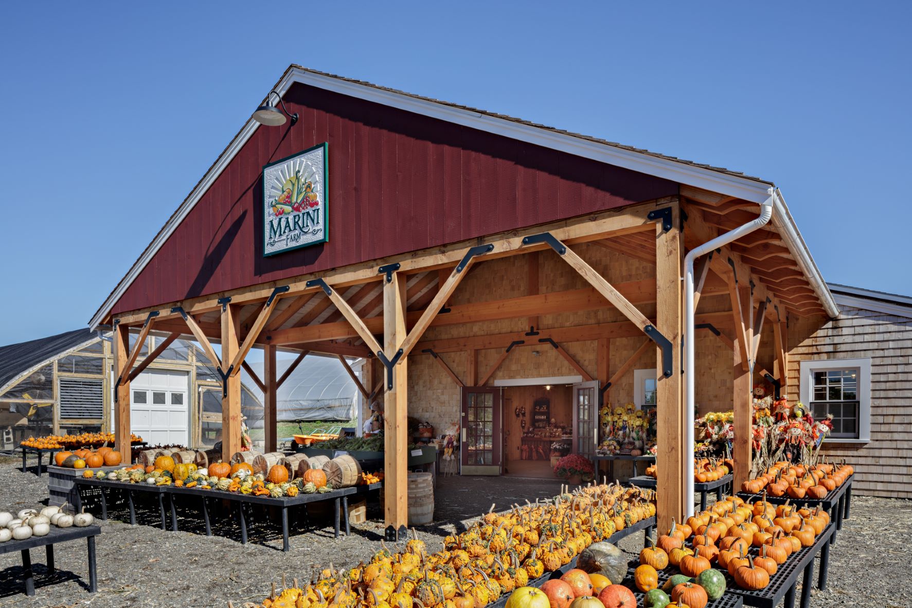 Iconic, USA-Made Barn Lights Complete Farm Stand Renovation