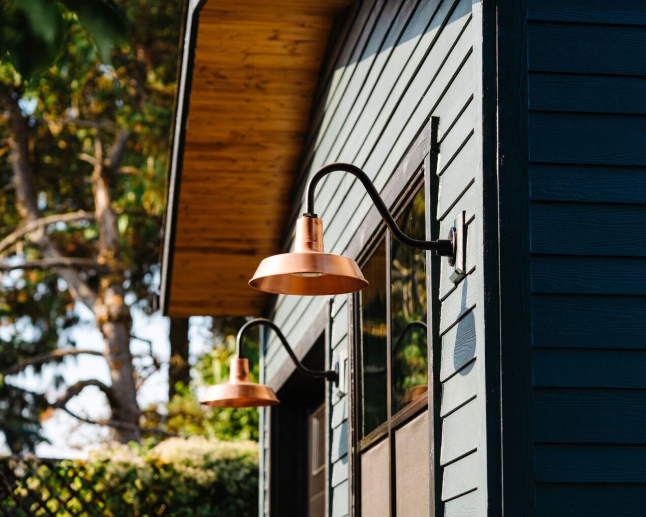 Copper exterior online lights