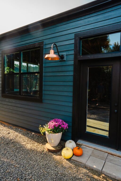 4 residential exterior lighting door entryway fall autumn Original Gooseneck Light 14in 995 Raw Copper G15 100 Black