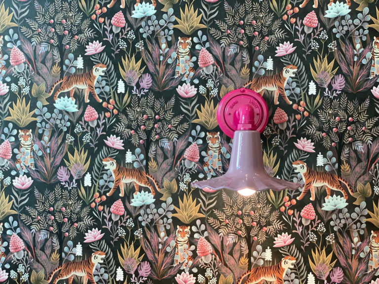 IMG 2868 edit residential interior lighting on wallpaper Seaside LED Gooseneck 12in 790 Lavender G13arm 490 Magenta Decorative BP Cover Domed Lens