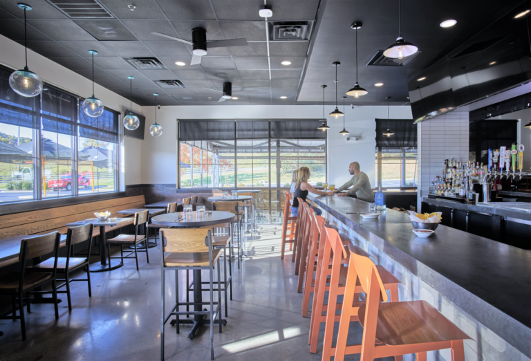 BarnLight commercial interior lighting restaurant bar Glass Ball Pendant Sinclair Draftsman Pendant