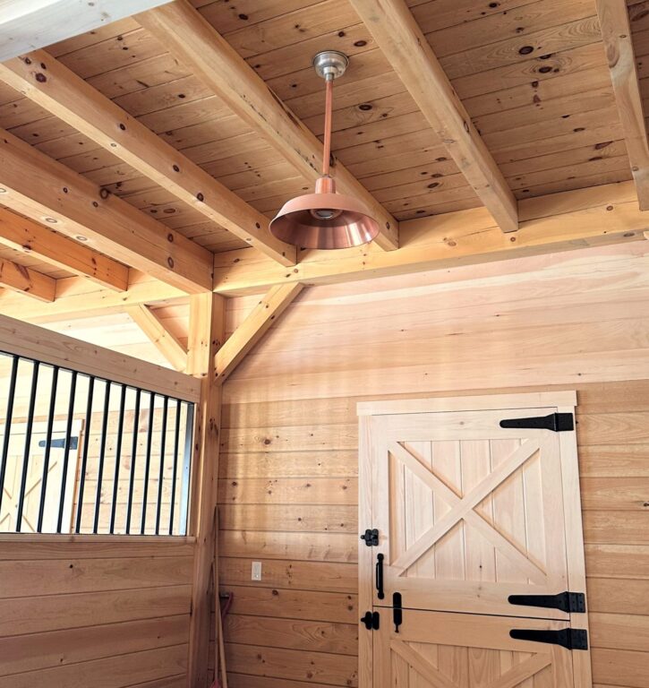 IMG 1602 residential interior lighting barn ski Original LED Stem Mount Pendant 18in 995 Raw Copper 18in stem 995 Raw Copper Flat Lens
