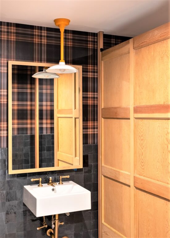 IMG 57 commercial interior lighting hotel bathroom vanity Sinclair LED Stem Mount Pendant 12in 200 White 12in stem 570 Sunflower Domed Lens