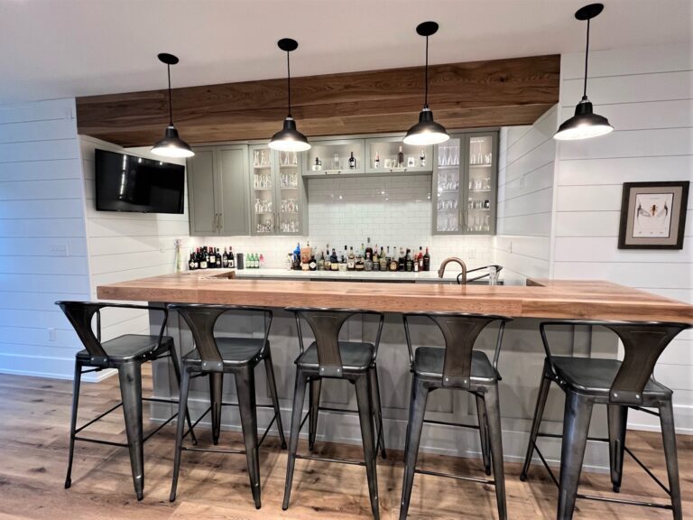 image0 residential interior lighting on bar island Bomber Pendant 11in 105 Textured Black SBK