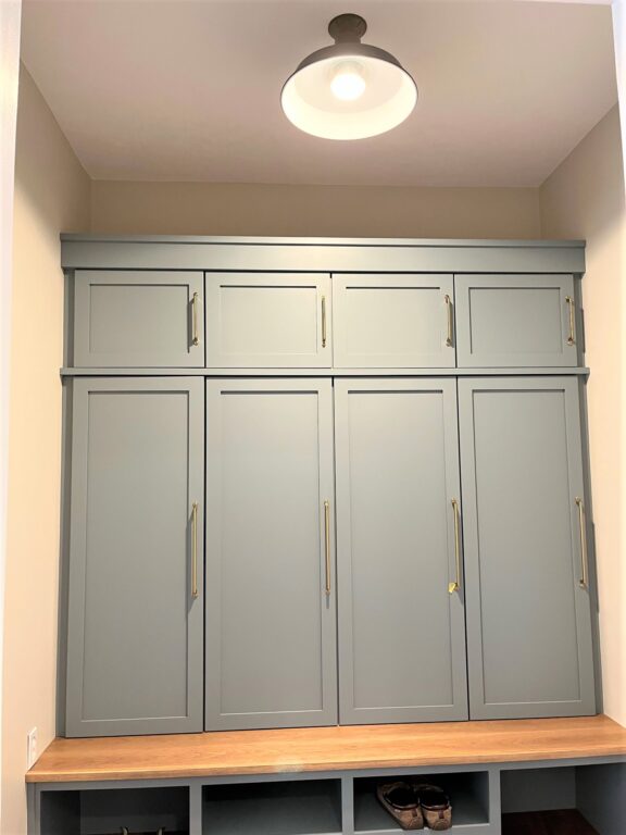 image004 residential interior lighting on mudroom Original Warehouse Flush Mount Pendant 16in 105 Textured Black