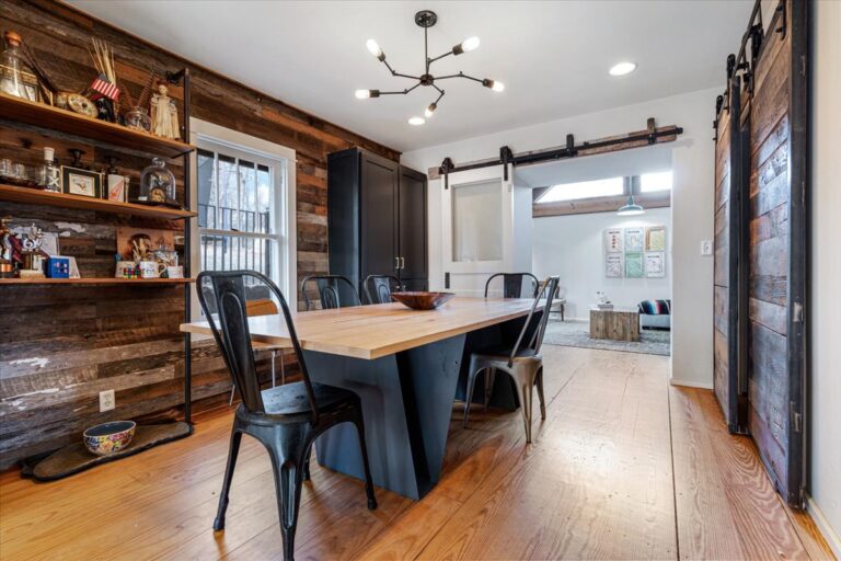 14 Residential interior lighting dining Ellis Adjustable Arm Chandelier 110 PTM Black 12in Stem