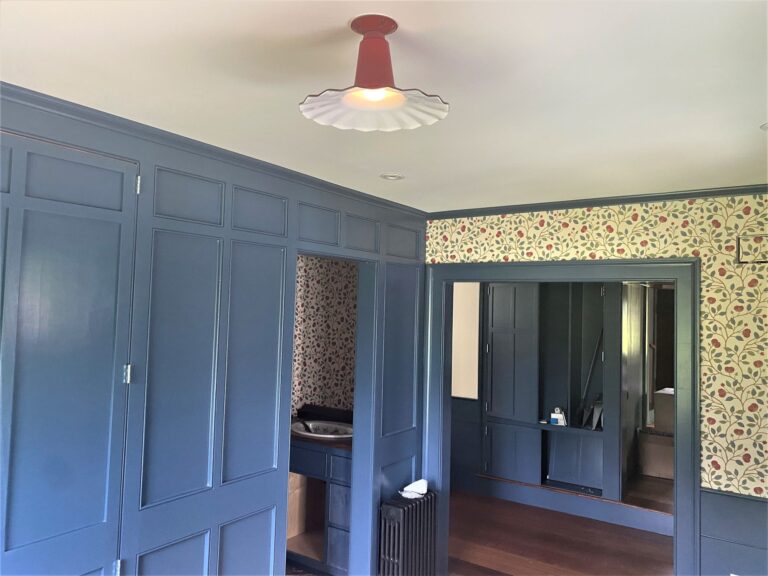 IMG 4079 residential interior lighting wallpaper Seaside Flush Mount 14in 455 Cherry Red 1