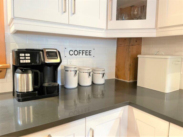 IMG 1683 residential interior sign Porcelain Enamel Coffee Sign Black