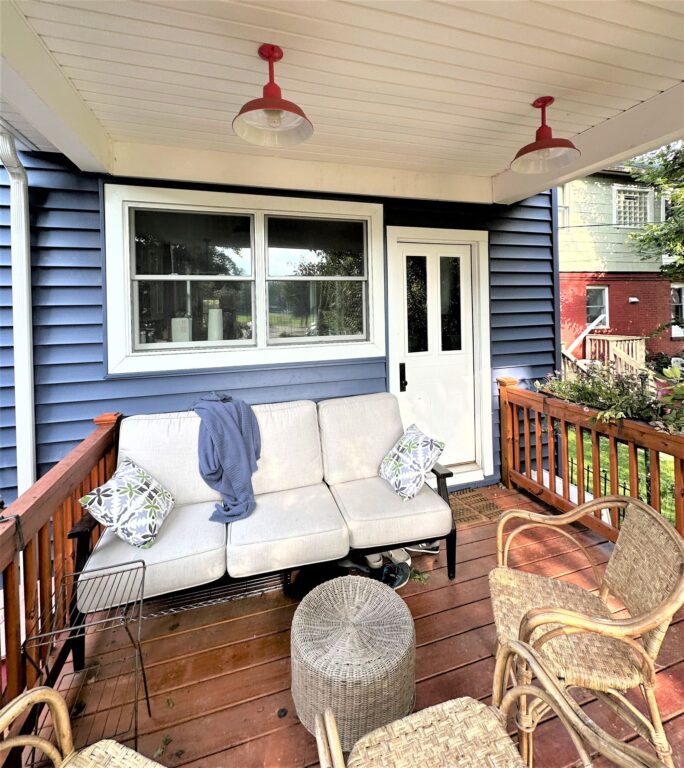 IMG 2432 residential exterior lighting porch Original Stem Mount Pendant 14in 470 Watermelon 6in stem