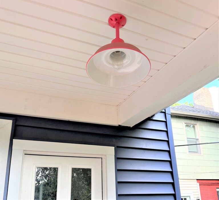 IMG 2436 residential exterior lighting porch Original Stem Mount Pendant 14in 470 Watermelon 6in stem