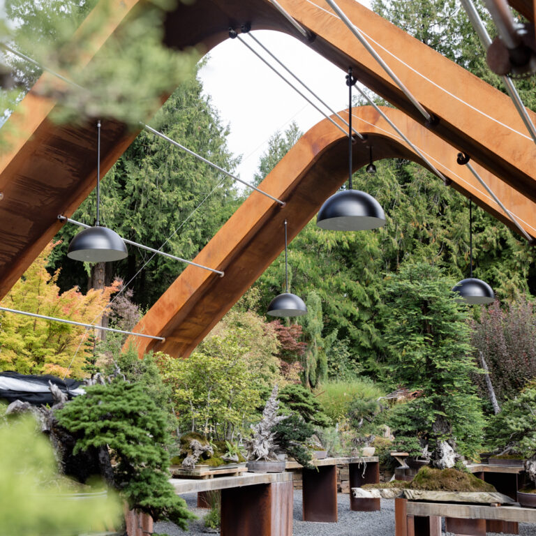 Bonsai Mirai 10 commercial exterior lighting garden Loma Stem Mount 28in 106 Matte Black 200 White 36in Stem